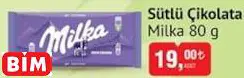 MİLKA SÜTLÜ ÇİKOLATA
